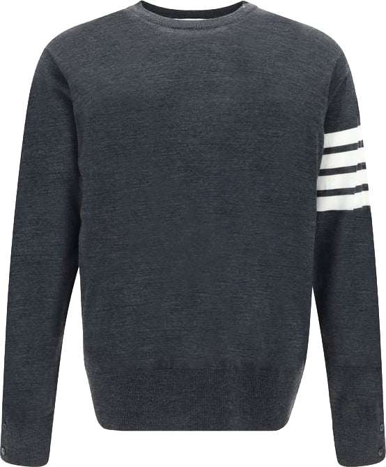 Thom Browne Thom Browne Gray Wool Oves Aries Sweatshirt