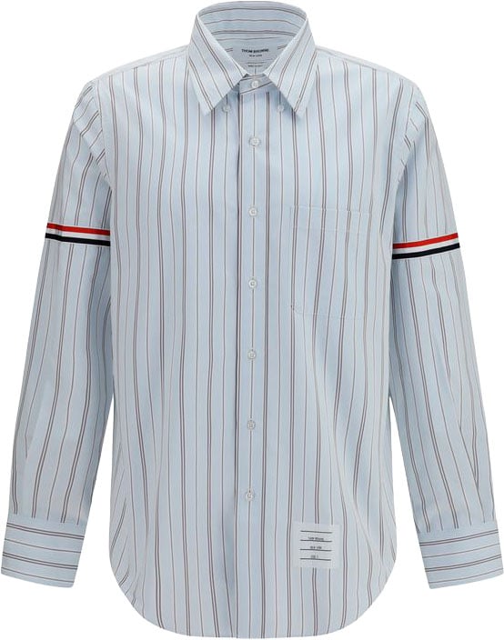 Thom Browne Thom Browne Blue Cotton Dress Shirt
