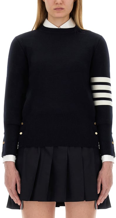 Thom Browne MILANO STITCH JERSEY WITH 4 BARS