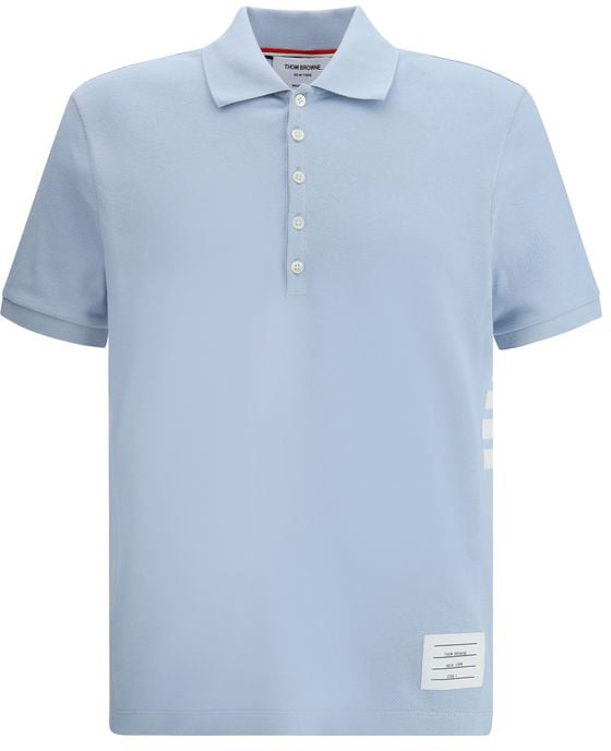 Thom Browne Thom Browne Blue Cotton Polo Shirt