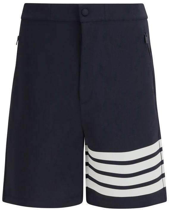 Thom Browne Thom Browne Blue Viscose Bermuda Shorts