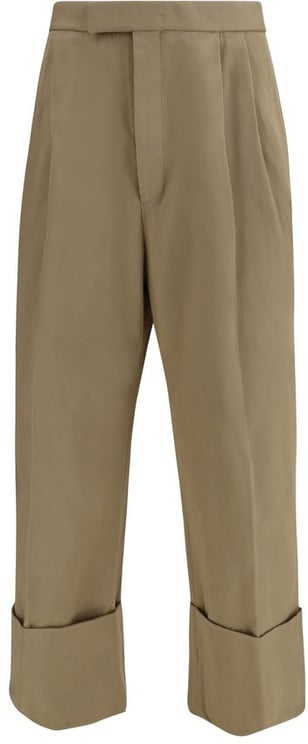 Thom Browne Thom Browne Beige Cotton Casual Pants