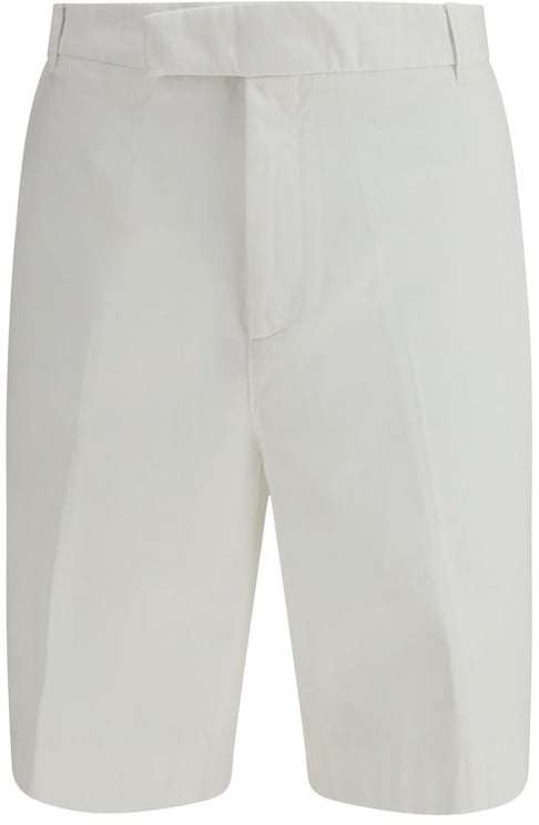 Thom Browne Thom Browne White Polyester Bermuda Shorts