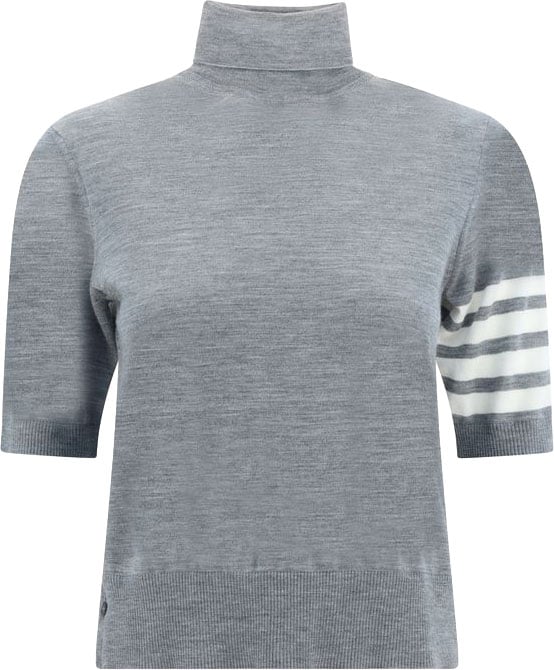 Thom Browne Thom Browne Gray Polyamide Turtleneck