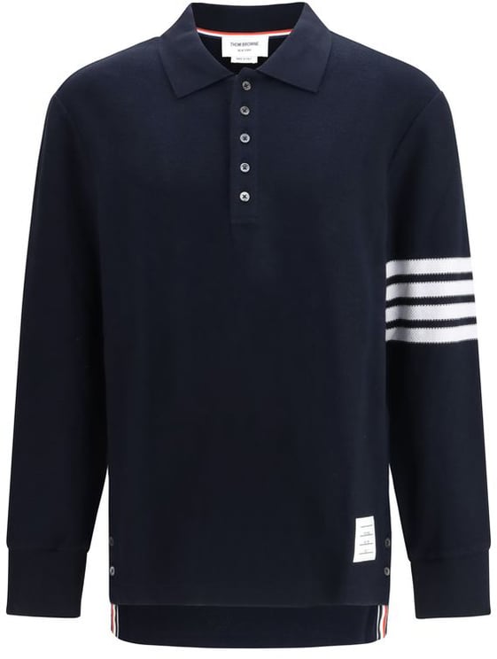 Thom Browne Thom Browne Blue Cotton Polo Shirt