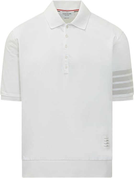 Thom Browne Polo Garment Dyed Manica Corta