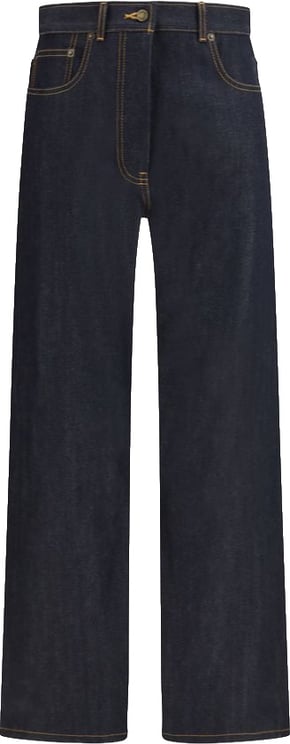 Thom Browne Thom Browne Blue Cotton Straight-Leg Jeans