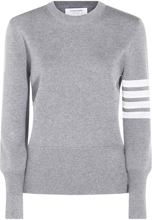 Thom Browne Dark Grey Wool Knitwear
