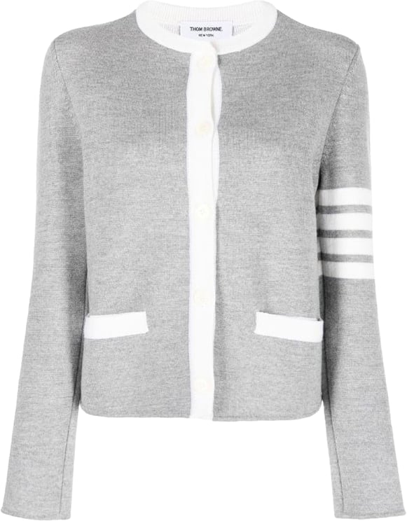 Thom Browne Thom Browne 4- Bar Wool Cardigan