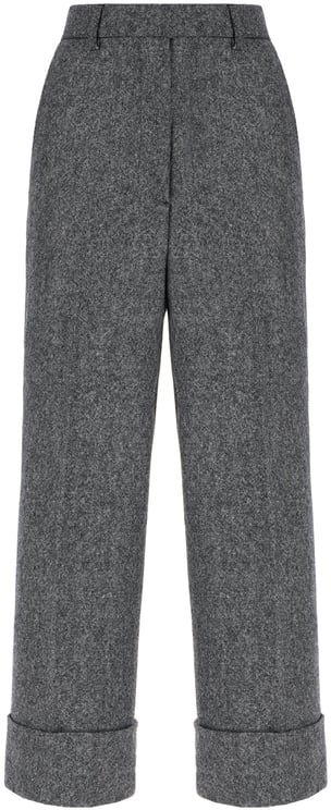 Thom Browne Thom Browne Melange grey wool blend pants