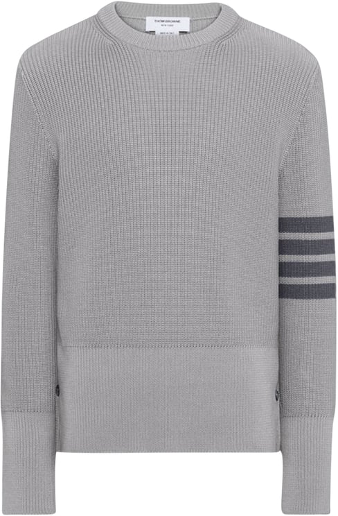 Thom Browne Trui met katoenen veststeek en 4-streeps constructie.