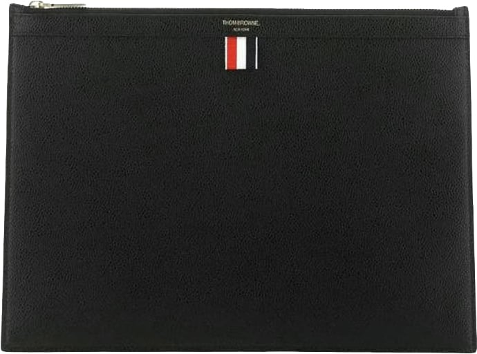 Thom Browne "Pebble Grain" Pouch – Black
