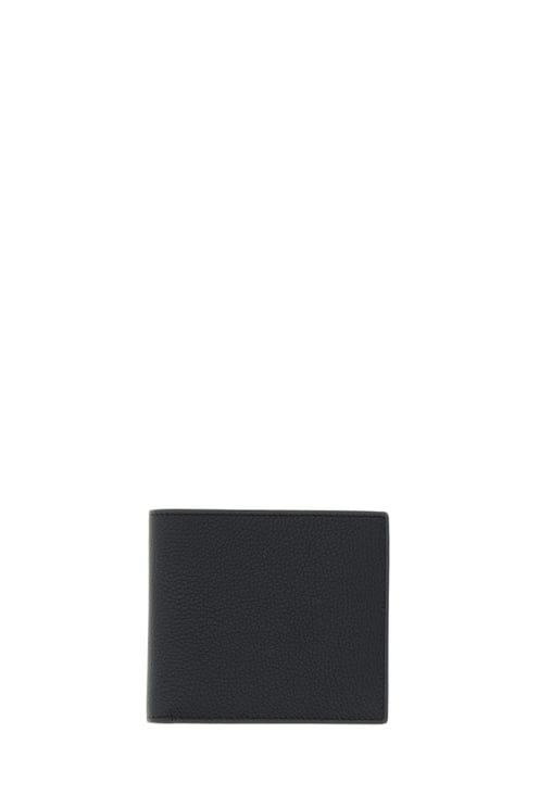 Thom Browne Black Pebbled Leather Bifold Wallet