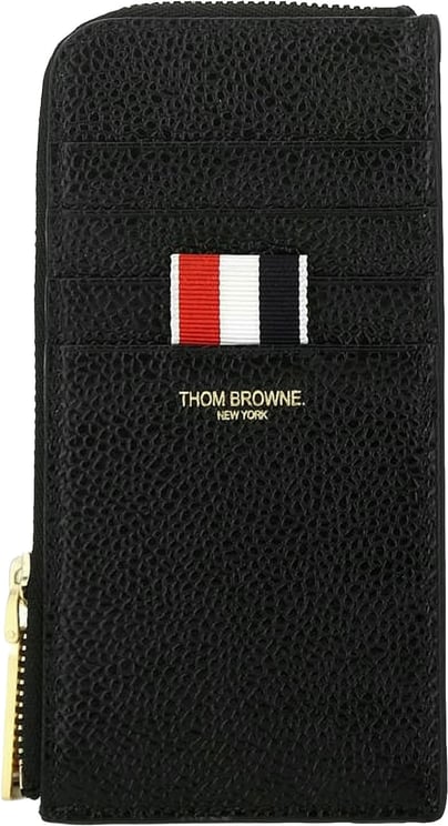 Thom Browne Logo Zip Wallet – Black