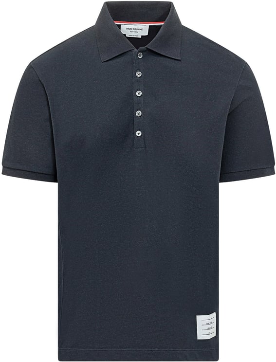 Thom Browne Polo in cotone blu