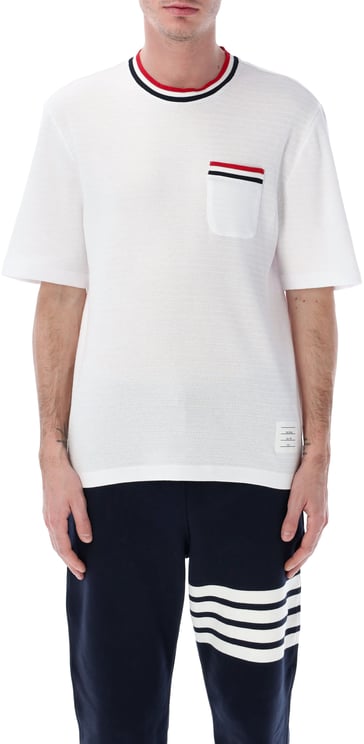 Thom Browne Thom Browne striped detail t-shirt