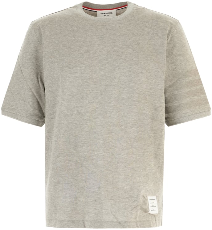 Thom Browne Thom Browne Melange grey cotton t-shirt