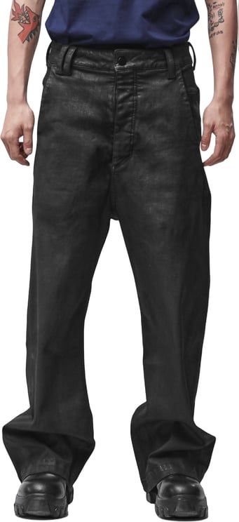 Thom Krom M T 108 COATED WIDE LEG JEANS