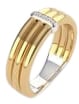 Ti Sento Ti Sento Ring 12344ZY/54 Zilver 14k Geelgouden Plating Zirkonia