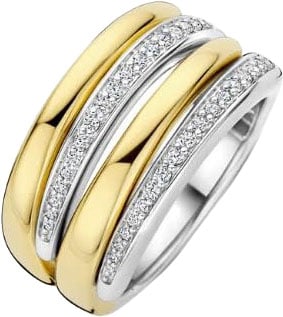 Ti Sento Ti Sento Ring 12409ZY/58 Zilver Bi-color met Zirkonia Maat 58