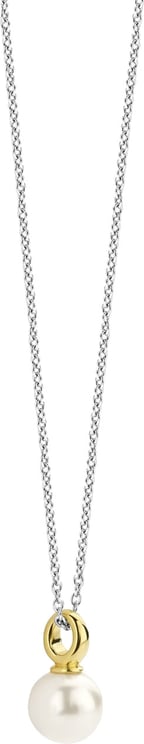 Ti Sento Ti Sento Collier 34037YP/42 Zilver Bi-color met Parel 42cm