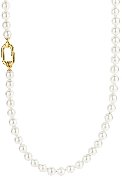 Ti Sento Ti Sento Collier 34050YP/45 Geelgouden Plating met Parels 45cm
