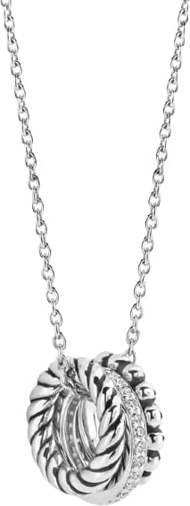 Ti Sento Ti Sento Collier 34058ZI/42 Zilver met 3 Ringen met Zirkonia 42cm