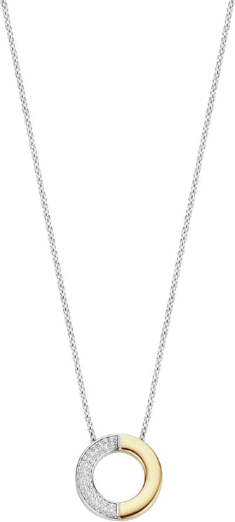Ti Sento Ti Sento Collier 34120ZY/42 Zilver met Bi Color Hanger met Zirkonia 42cm