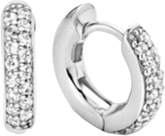 Ti Sento Ti Sento Oorbellen 7210ZI ZIlver Gerhodineerd met Zirkonia 14mm