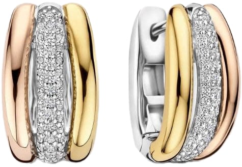 Ti Sento Ti Sento Oorbellen 78072TZ Zilver Tri-color 15.5mm