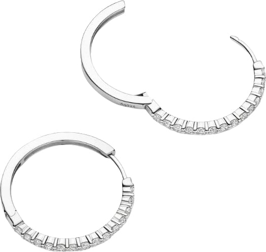 Ti Sento Ti Sento Oorbellen 78078ZI Zilver met Zirkonia 25.5mm