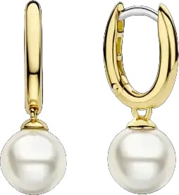 Ti Sento Ti Sento Oorbellen 7939YP Zilver met Gouden Plating en Parel