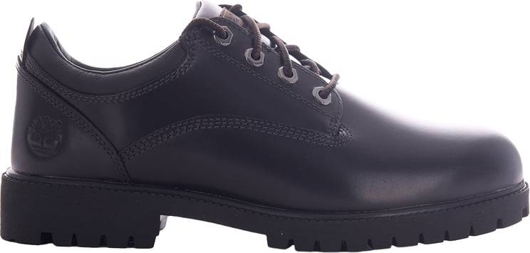 Timberland Black Full-Grain Lace-Up Shoes