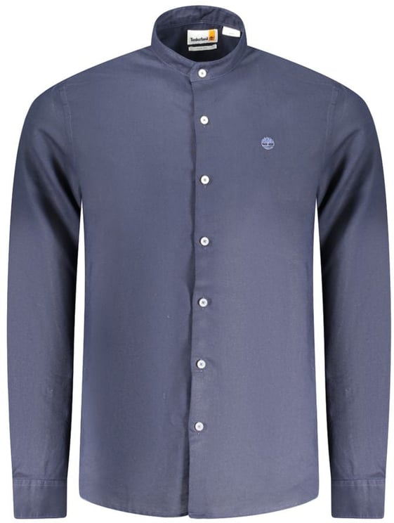 Timberland Timberland Blue Linen Men Shirt