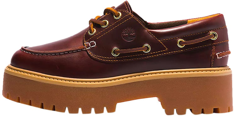 Timberland Scarpa Da Barca Women's Stone Street Burgundy
