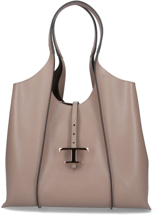 Tod's Tote Bag in Taupe Leather