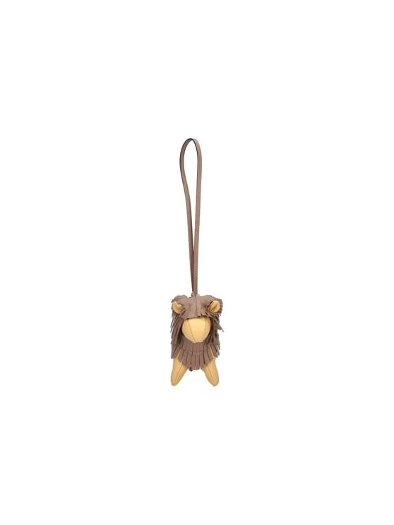 Tod's Brown Leone Leather Keychain