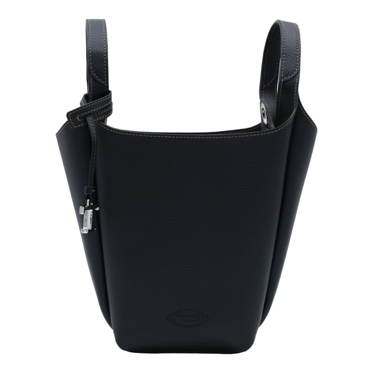 Tod's Structured Pebbled Leather Bucket Bag