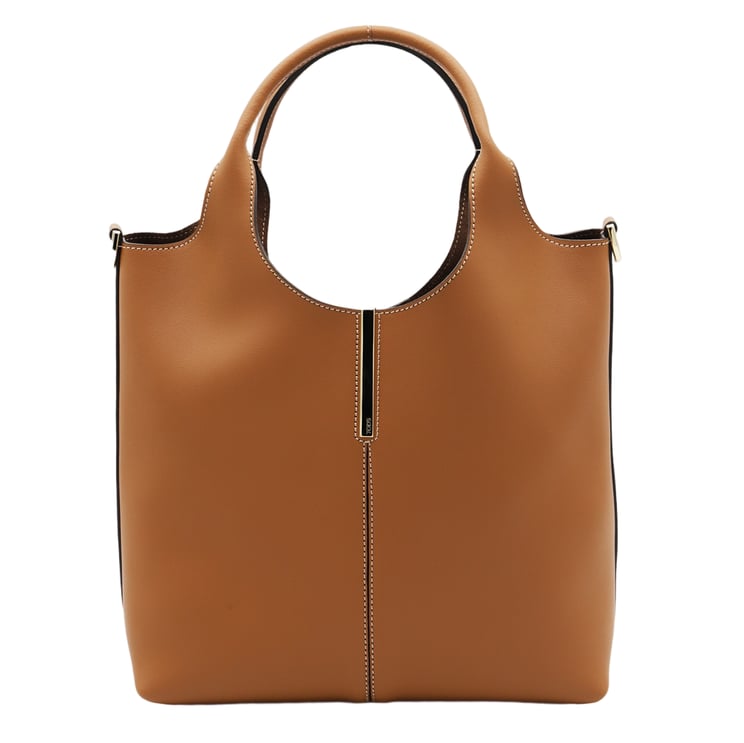 Tod's Structured Tote Bag with Smooth Finish and Rounded Handles