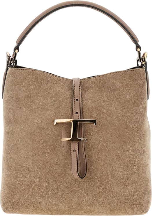 Tod's Mini Bucket Bag with Customized Metal Pendant