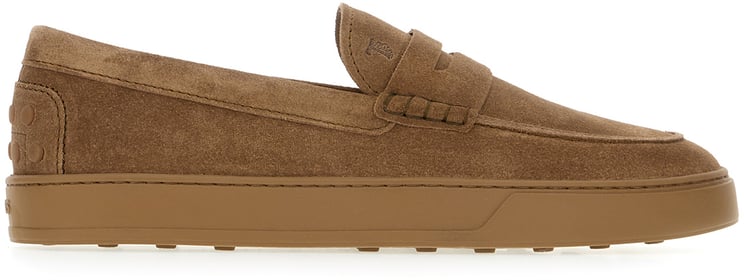 Tod's Tod's Camel suede Cassetta loafers