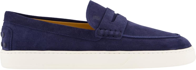 Tod's Heren Mocassino Cassetta Blauw