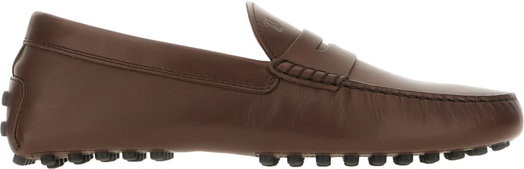 Tod's Tod's Chocolate leather Gommino loafers
