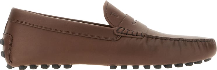 Tod's Tod's Chocolate leather Gommino loafers