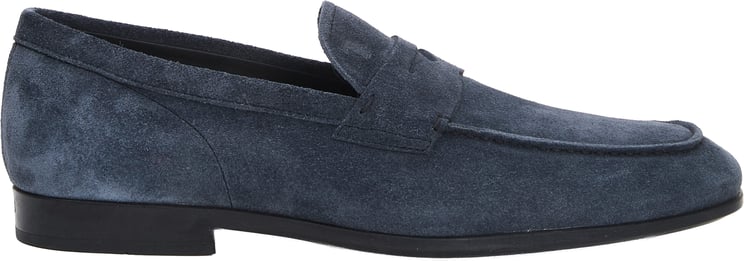 Tod's Mocassino In Camoscio Blu