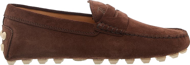 Tod's Mocassino Bubble In Camoscio Marrone