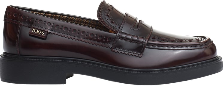 Tod's Mocassino Inglese Pelle Bordeaux