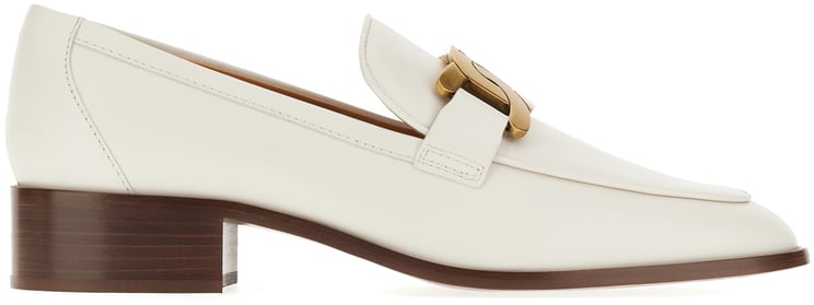 Tod's Tod's Ivory leather loafers