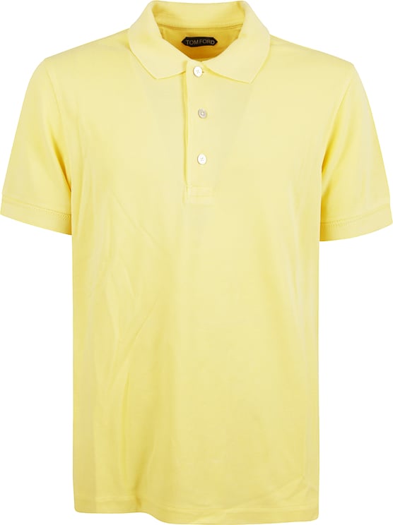 Tom Ford Short-Sleeved Polo Shirt with Textured Fabric