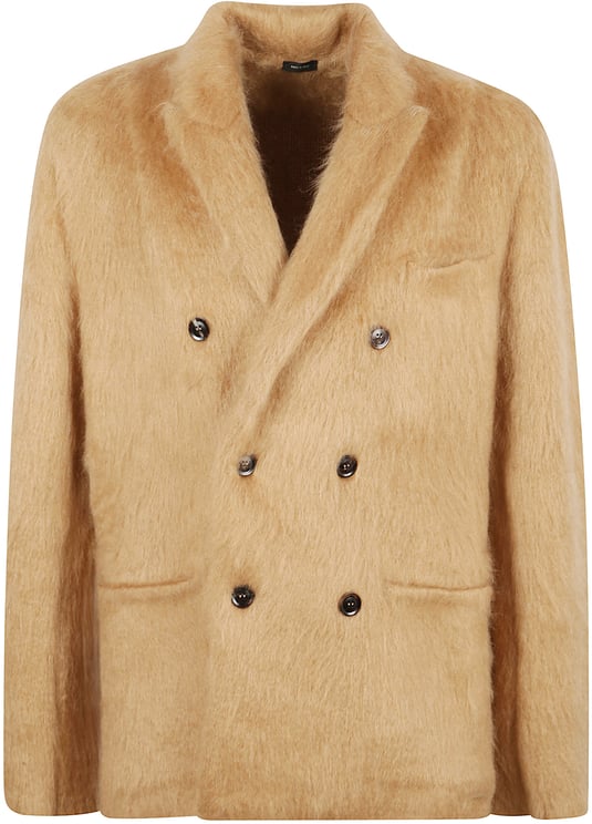 Tom Ford Double-Breasted Tailored Jacket In Cashmere, Silk